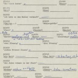 Western questionnaire, answ...