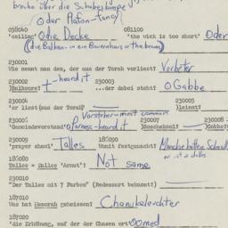 Western questionnaire, answ...