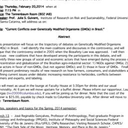 Announcements, 2014-02-20. ...