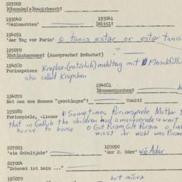 Western questionnaire, answ...