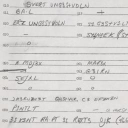 Eastern questionnaire, answ...