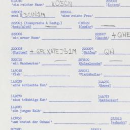 Western questionnaire, answ...