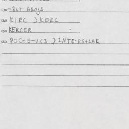Eastern questionnaire, answ...