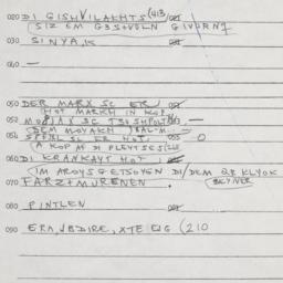 Eastern questionnaire, answ...