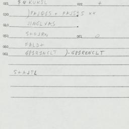 Eastern questionnaire, answ...