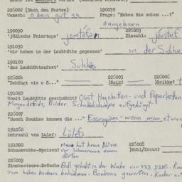 Western questionnaire, answ...