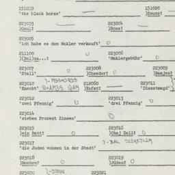 Western questionnaire, answ...