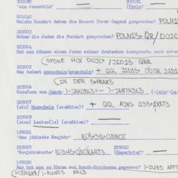 Western questionnaire, answ...