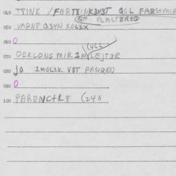 Eastern questionnaire, answ...