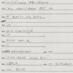 Eastern questionnaire, answ...
