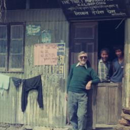 Herbert Fader outside Tibet...