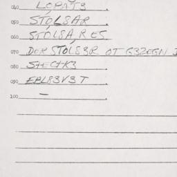 Eastern questionnaire, answ...