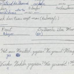 Western questionnaire, answ...
