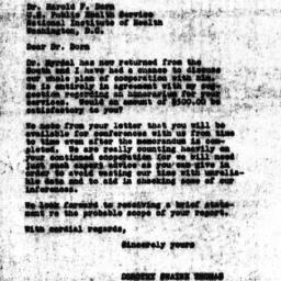 Letter from Dorothy Swaine ...
