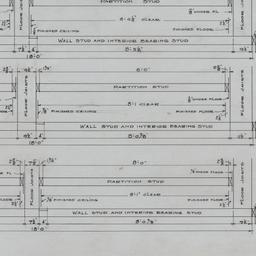 Stud, joist assembly detail