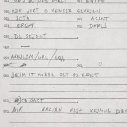 Eastern questionnaire, answ...