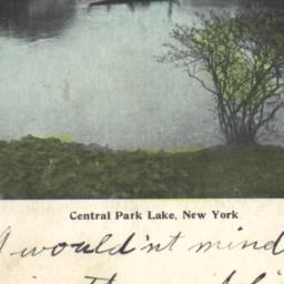Central Park Lake, New York