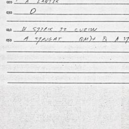 Eastern questionnaire, answ...