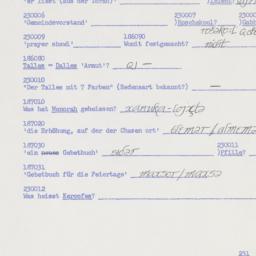 Western questionnaire, answ...