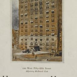 Holbrook Hall, 110 W. 55 St...