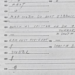 Eastern questionnaire, answ...