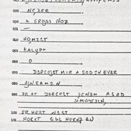Eastern questionnaire, answ...