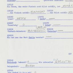 Western questionnaire, answ...