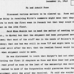 Memorandum from Florence An...