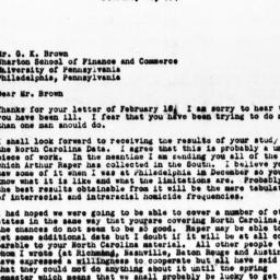Letter from Guy B. Johnson ...