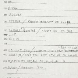 Eastern questionnaire, answ...
