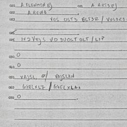 Eastern questionnaire, answ...