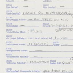 Western questionnaire, answ...