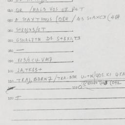 Eastern questionnaire, answ...