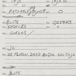 Eastern questionnaire, answ...