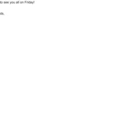 Announcements, 2013-05-10. ...
