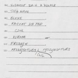 Eastern questionnaire, answ...