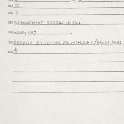 Eastern questionnaire, answ...