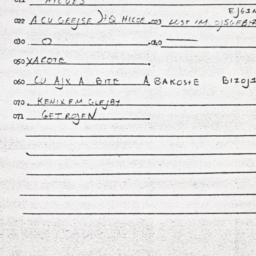 Eastern questionnaire, answ...