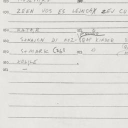 Eastern questionnaire, answ...