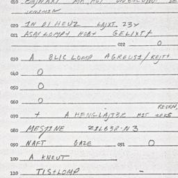Eastern questionnaire, answ...