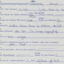 Western questionnaire, answ...
