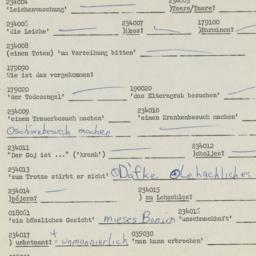 Western questionnaire, answ...