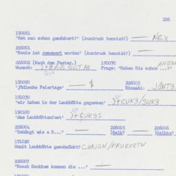 Western questionnaire, answ...