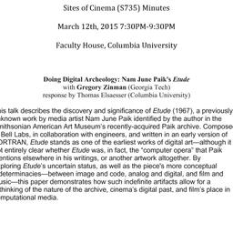 Minutes, 2015-03-12. Sites ...