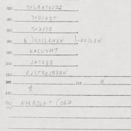 Eastern questionnaire, answ...