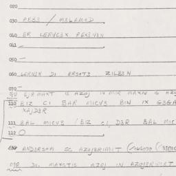 Eastern questionnaire, answ...