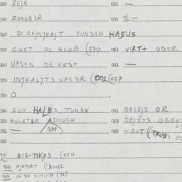 Eastern questionnaire, answ...