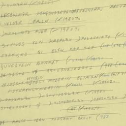 Eastern questionnaire, answ...