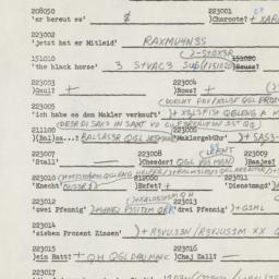 Western questionnaire, answ...