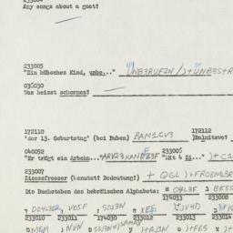 Western questionnaire, answ...